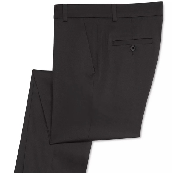 Calvin Klein Big Boy's Stretch Satin Pants Black Size 8 - Picture 9 of 9